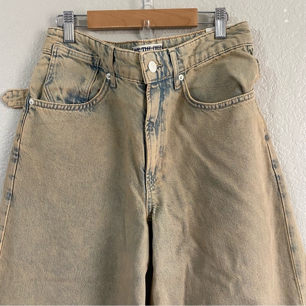 Free People WE THE FREE Waterfalls Baggy Wide Leg Jeans NEW - Picture 8 of 17